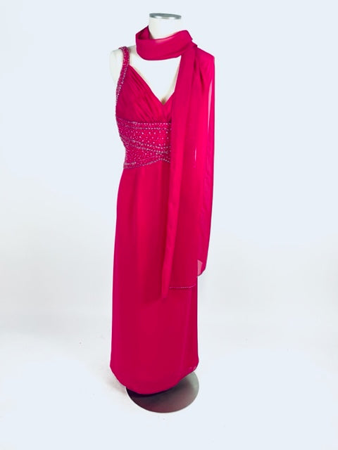 Fuchsia Evening Gown 1002