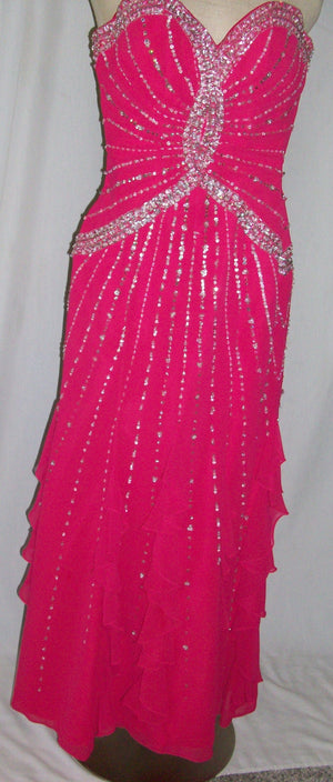 Hot Pink "Kiss Kiss" Evening Gown 193