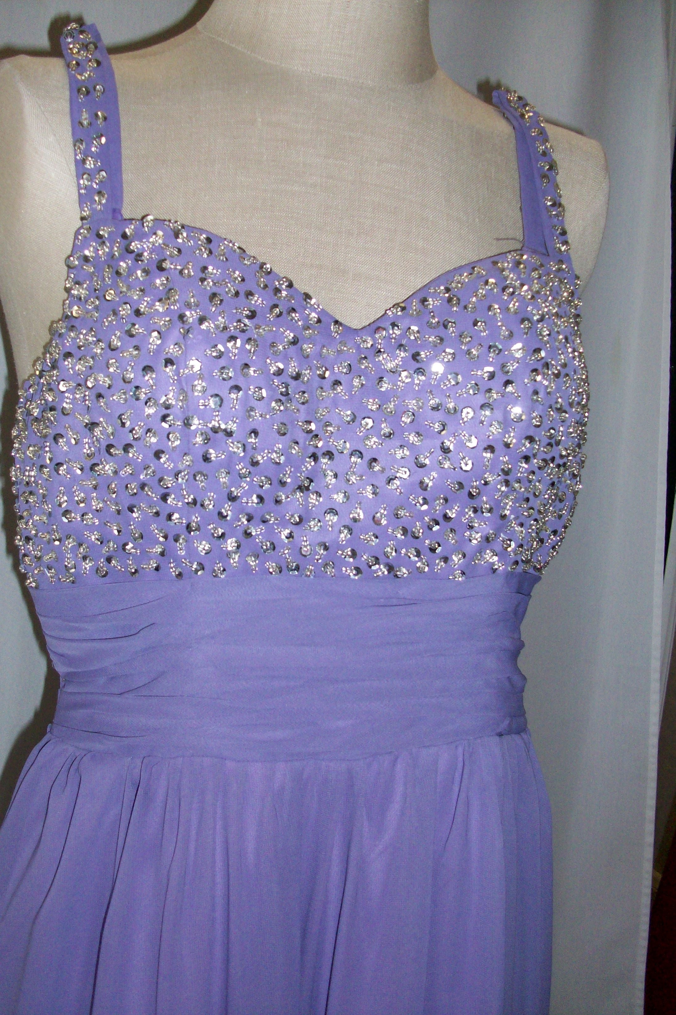 Lavender "Moonar" Chiffon Gown 199