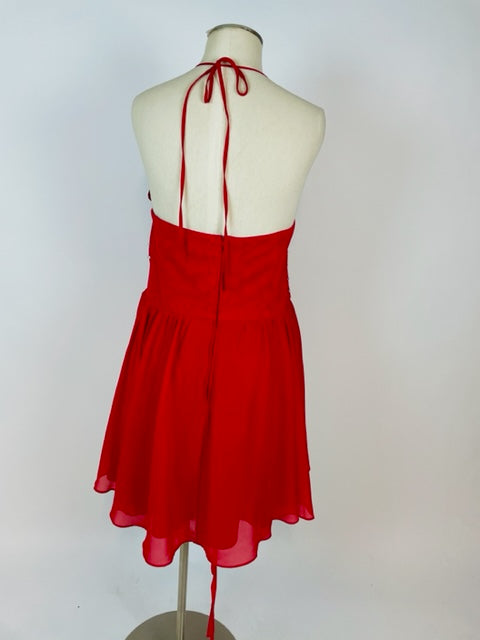 Red Stone Top Cocktail Dress 1011