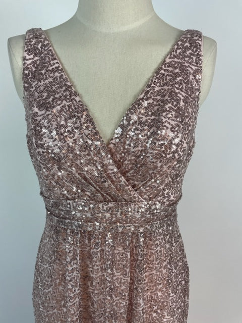 Rose Gold Evening Gown 1020