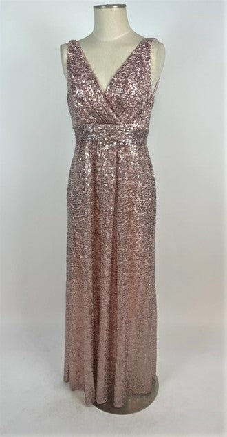 Rose Gold Evening Gown 1020