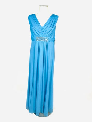 Sky Blue Evening Gown 1117