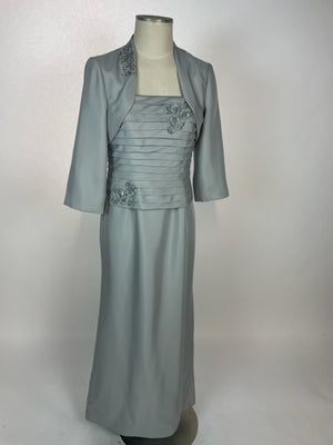 Sage Green 2 piece Gown 1131
