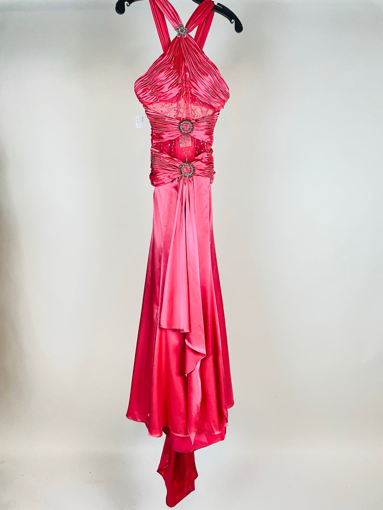 Vintage Coral Alyce Evening Gown 1162