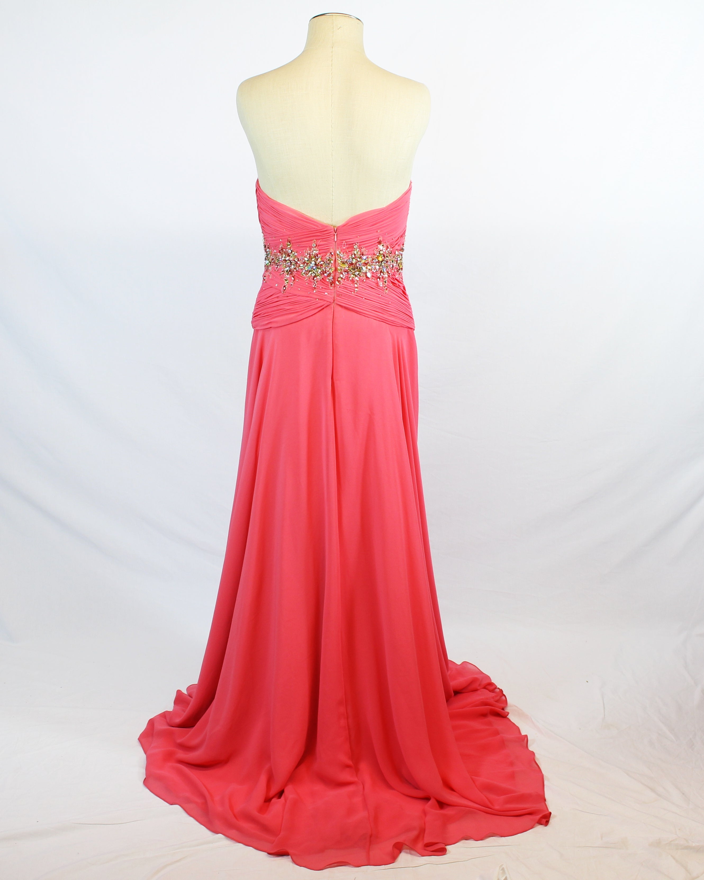 Strapless Coral Tony Bowls Evening Gown 590 Affordable Elegance by Toni Strapless Coral Tony Bowls Evening Gown 590 Affordable Elegance by Toni