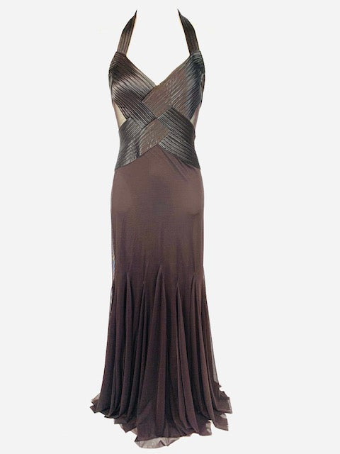 Brown Cache Evening Gown 962