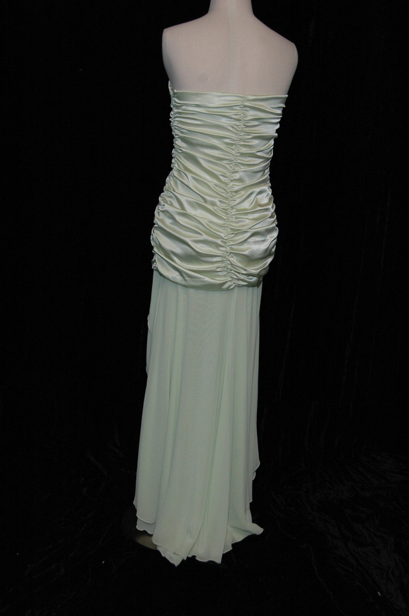 Lime Green "Jessica's McClintock"Strapless 3/4 Gown #131