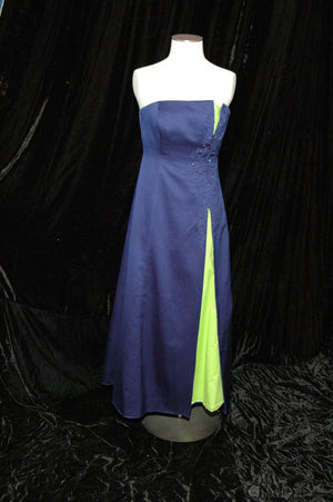 Royal Blue/Lime Green Gown by  Micheal Angelo 2