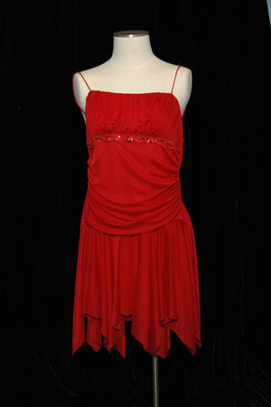 Red Rag Bottom Dress 114