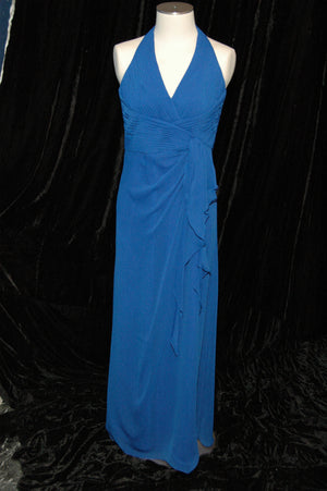 Royal Blue Halter "David Bridal's" Gown 34