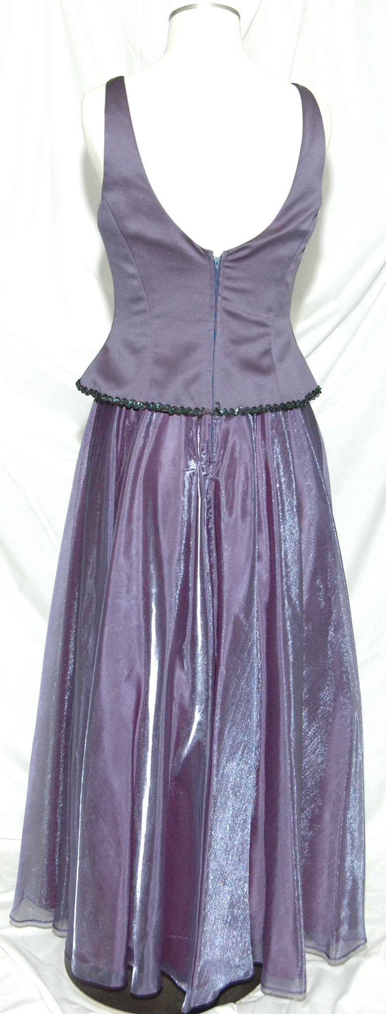 Periwinkle with Black Trim on waist with 2 Bows 143