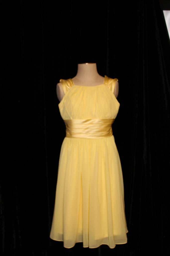 Yellow "Light the Box" Chiffon Dress 231