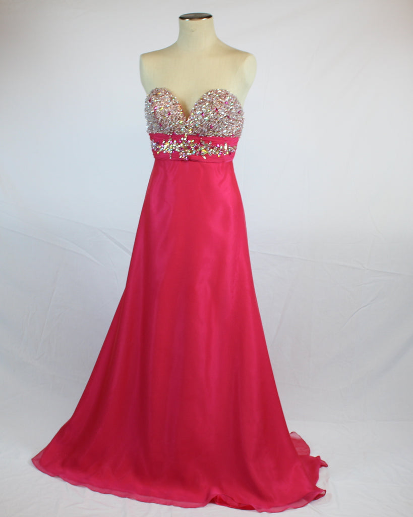 Pink Evening Gown by Riva Design 571