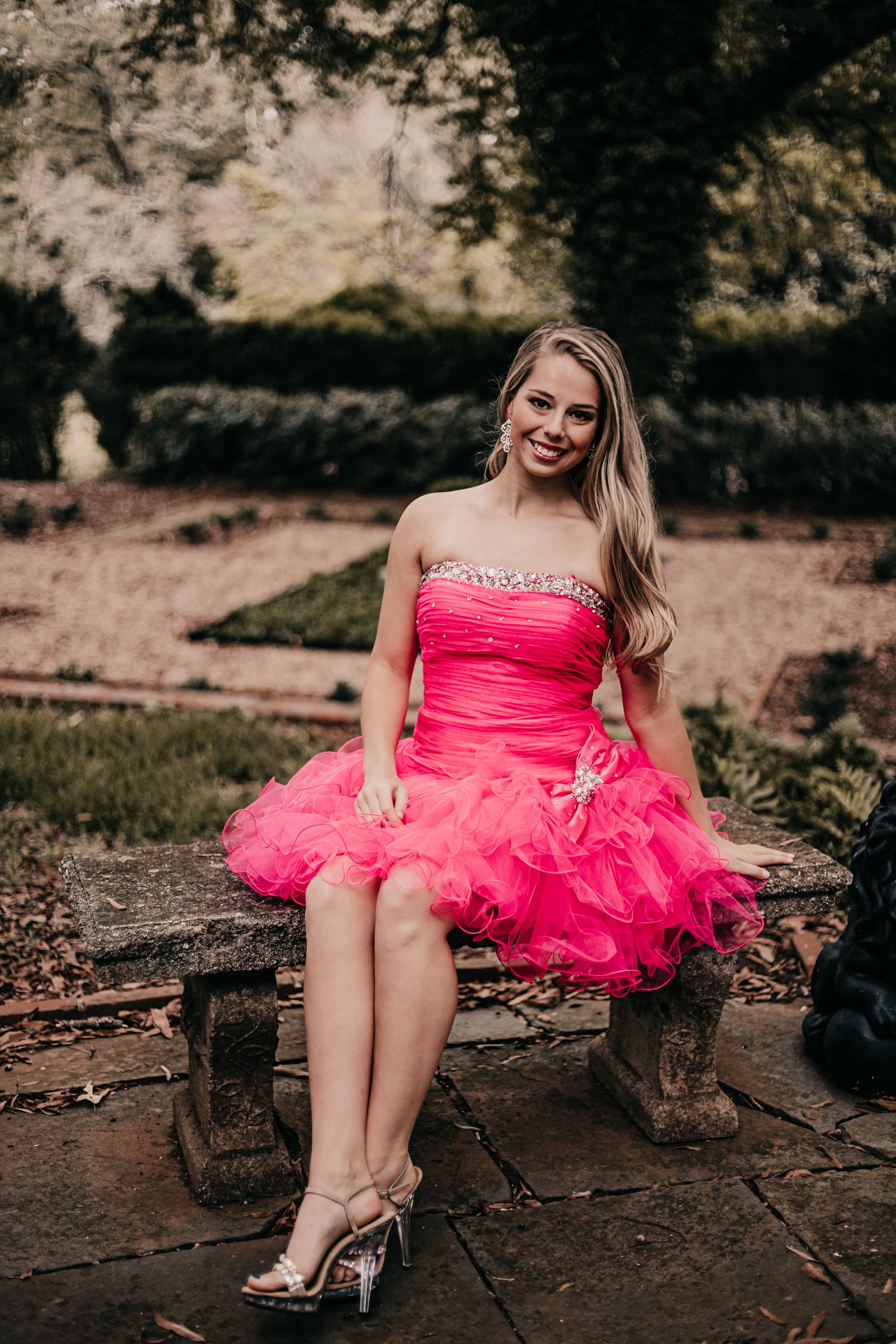 bright pink cocktail dresses Velvi - Millionaire Mini Dress - Hot Pink Homecoming Dress